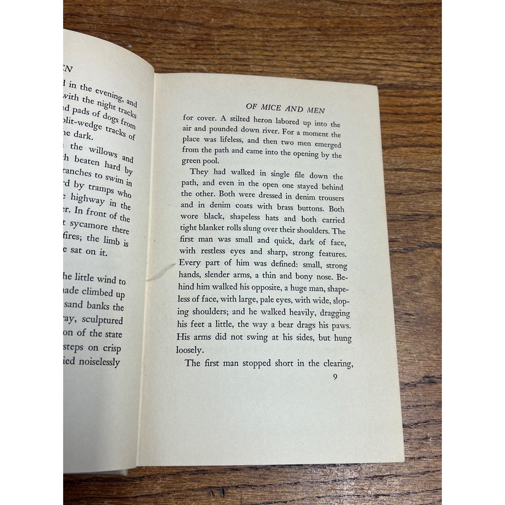 Of Mice and Men John Steinbeck (1937) 1st Edition, 2nd Printing Hardcover VG HC