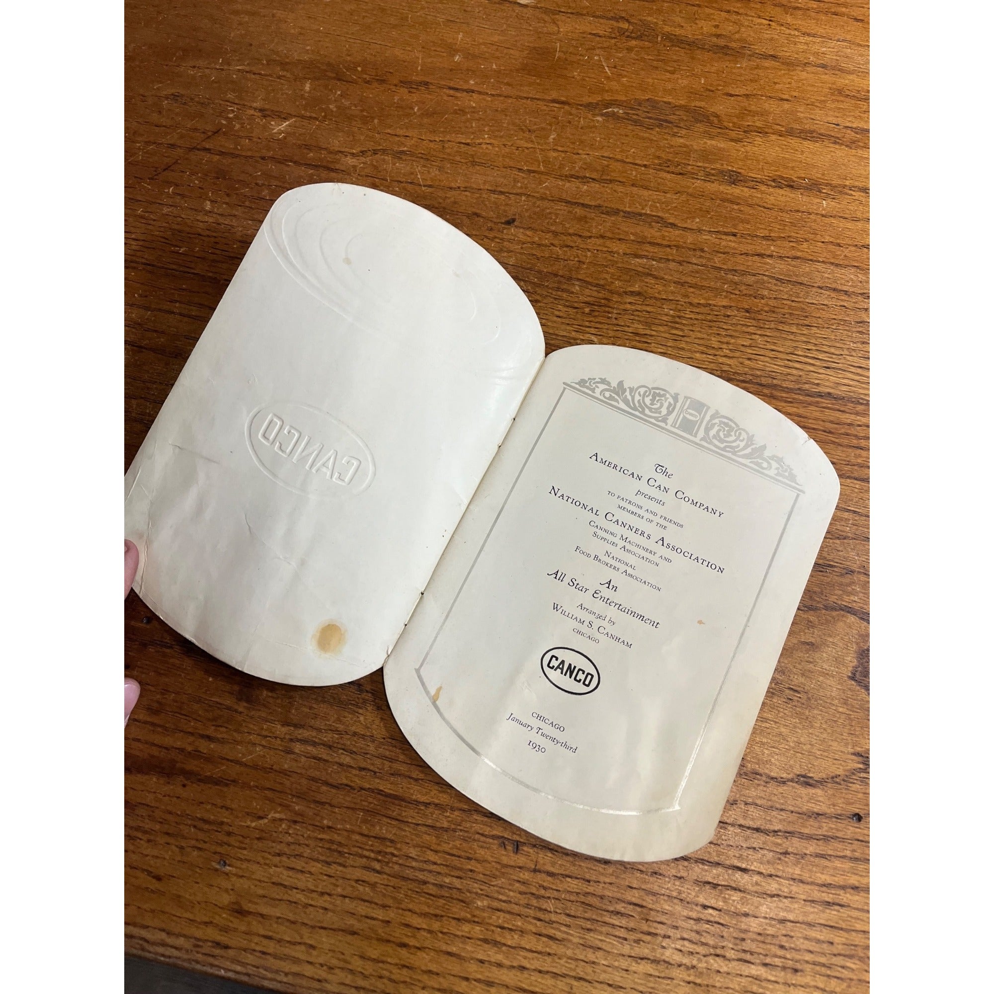 RARE Vintage 1930 CANCO Advertising Figural Booklet National Canners Assc.