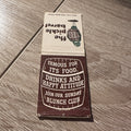 Vintage The Pickle Barrel Restaurant Advertising Matchbook
