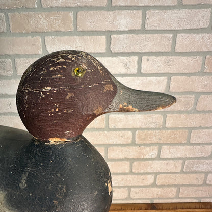 Beautiful Mason Original Paint Redhead Duck Decoy Third Grade