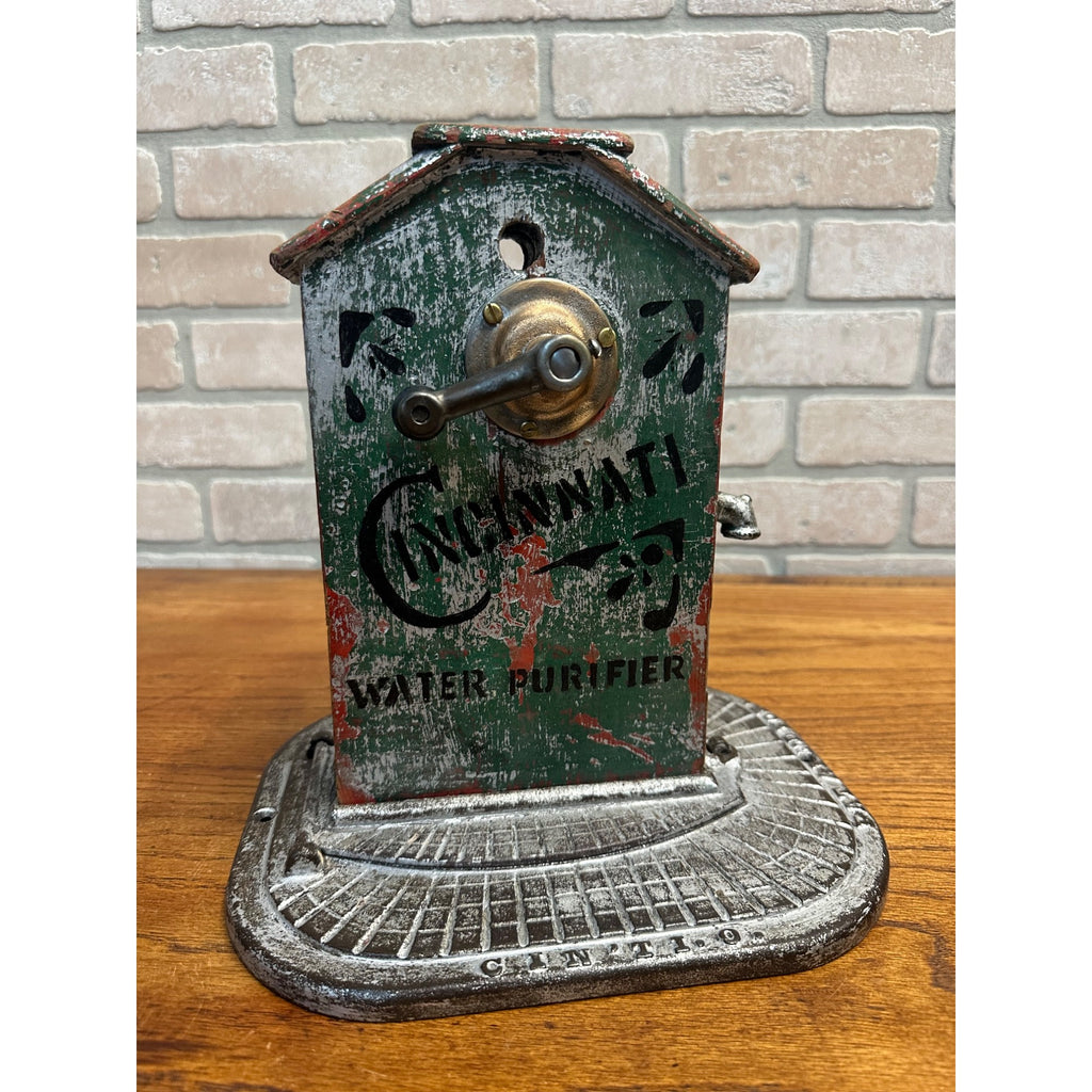 Antique 1920s Cincinnati Water Pump Salesman Sample Pencil Sharpener Advertising