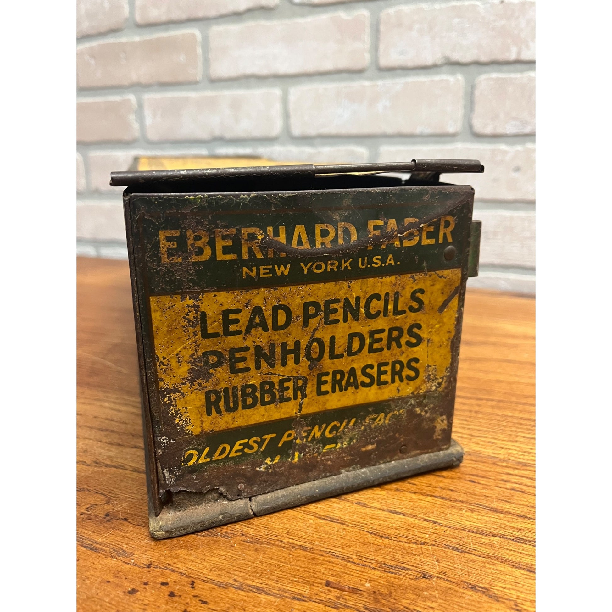 Antique 1915 Eberhard Faber Mongol Pencil Table Top Advertising Display Bands