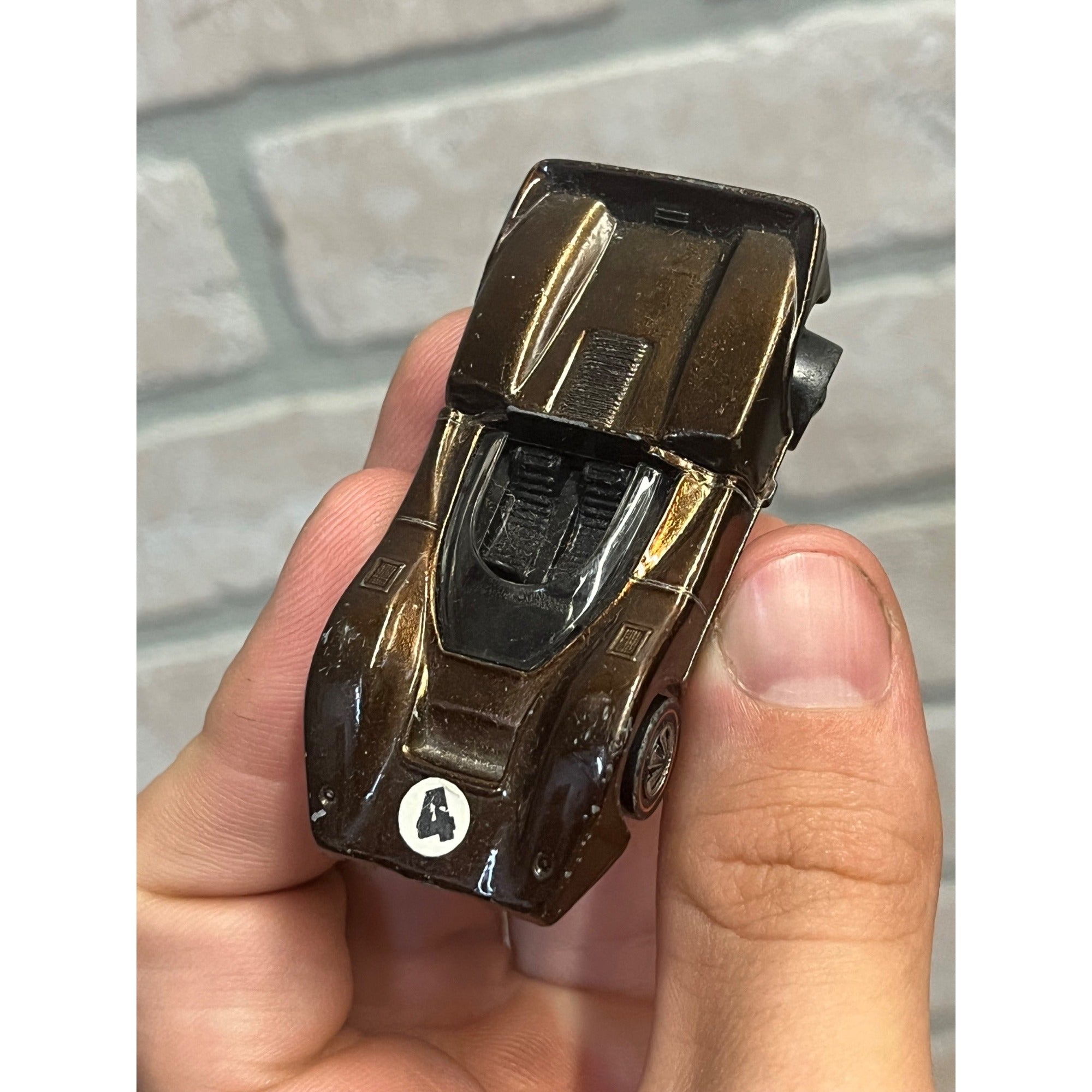 Vintage Hot Wheels Redline 1968 McLaren M6A Chocolate Brown - Very Good