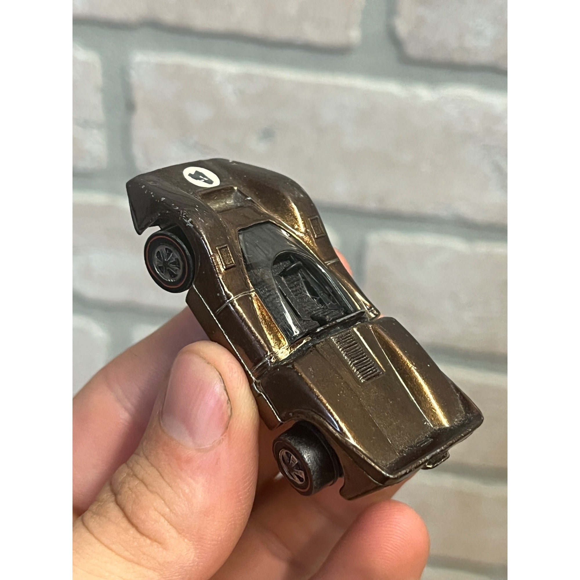 Vintage Hot Wheels Redline 1968 McLaren M6A Chocolate Brown - Very Good