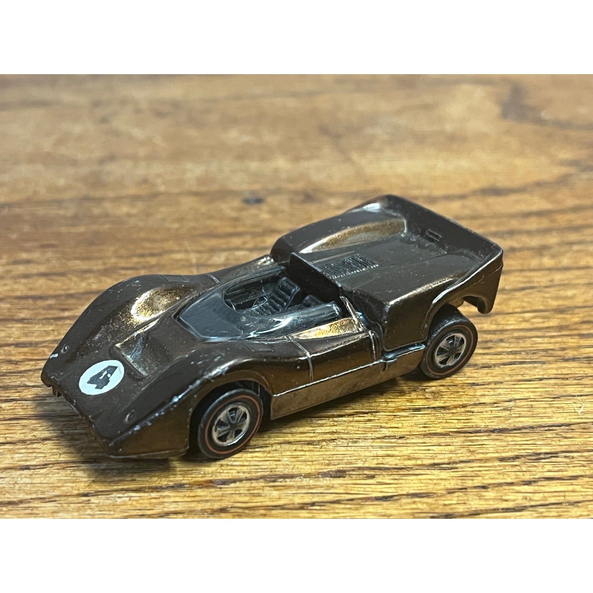 Vintage Hot Wheels Redline 1968 McLaren M6A Chocolate Brown - Very Good