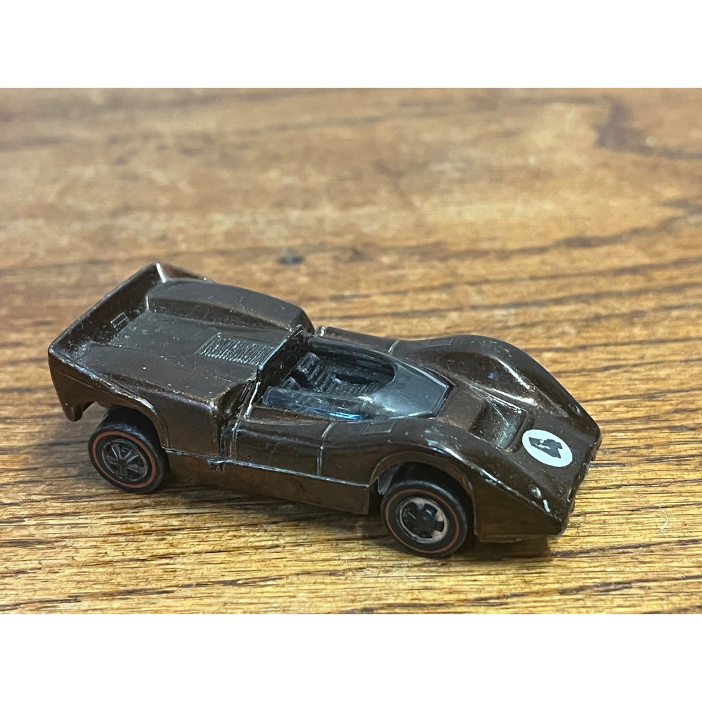 Vintage Hot Wheels Redline 1968 McLaren M6A Chocolate Brown - Very Good