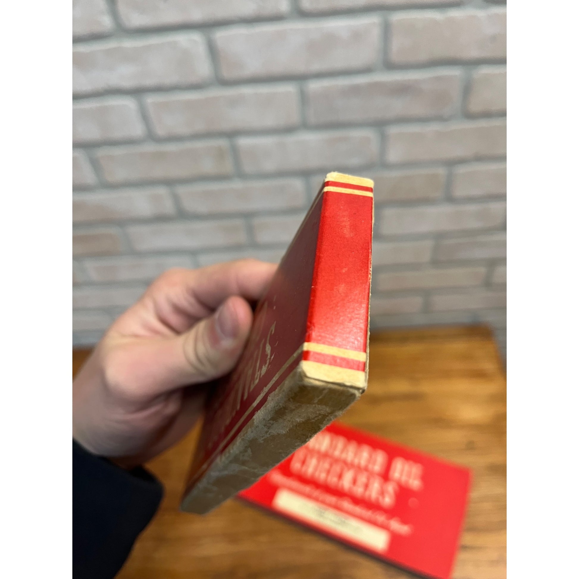 Vintage 1938 Standard Oil Kiel Wisconsin Advertising Checker Board & Checkers