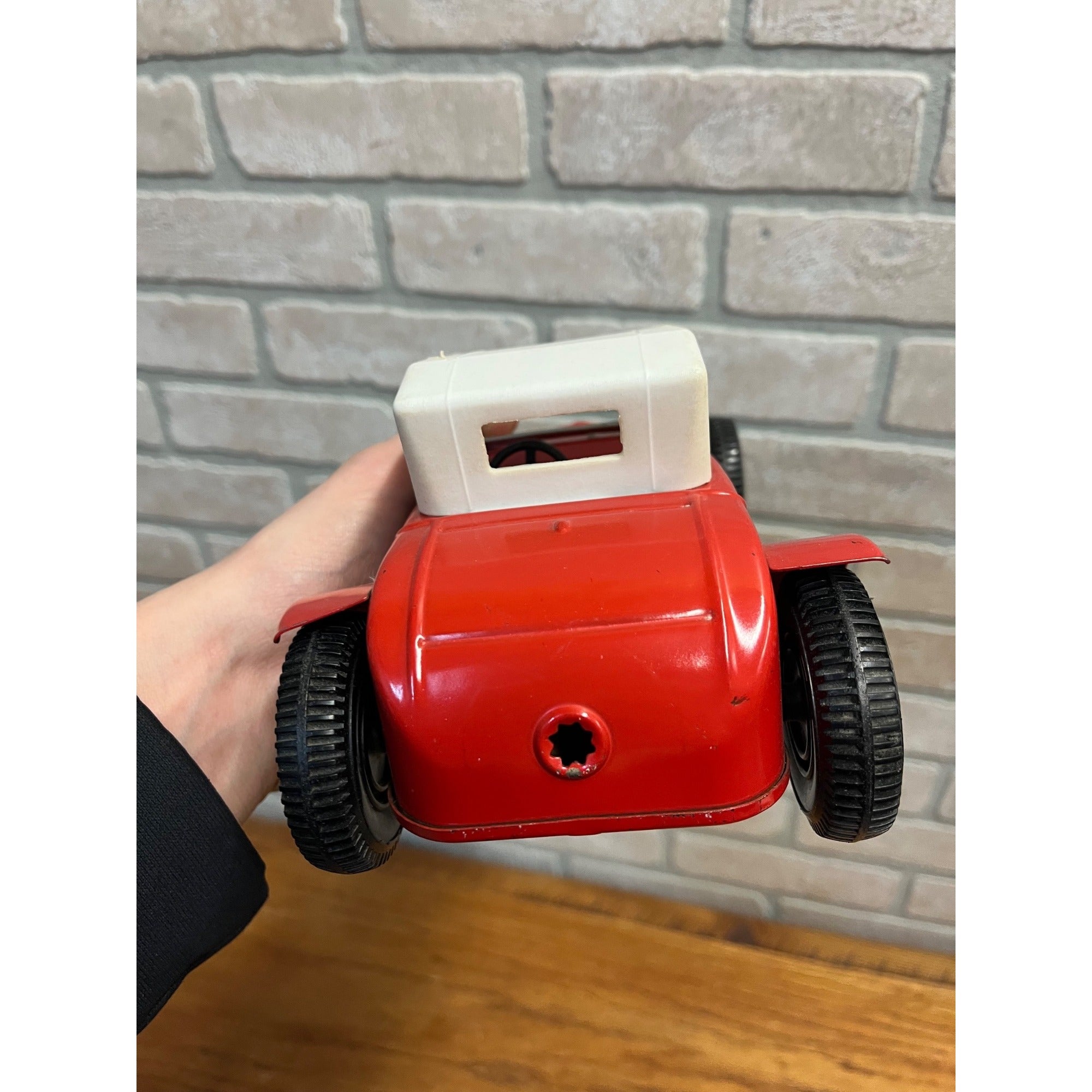 Vintage 1960s Red Pressed Steel Nylint 32 Ford Roadster Hot Rod