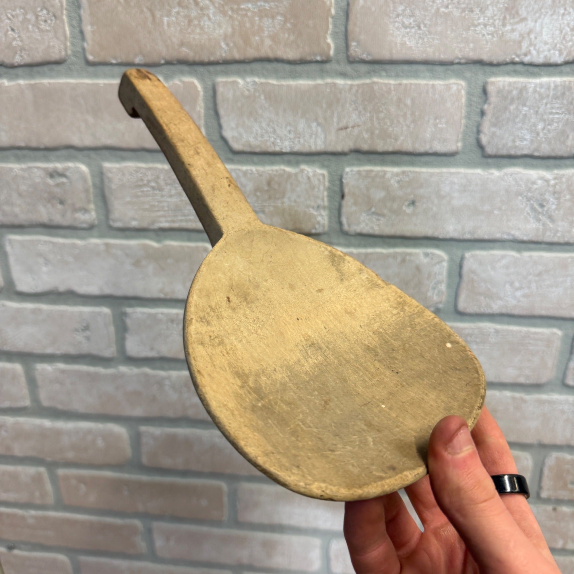 Antique Primitive 19th c. Wooden Carved Butter Paddle Scoop Kitchen Farmhouse