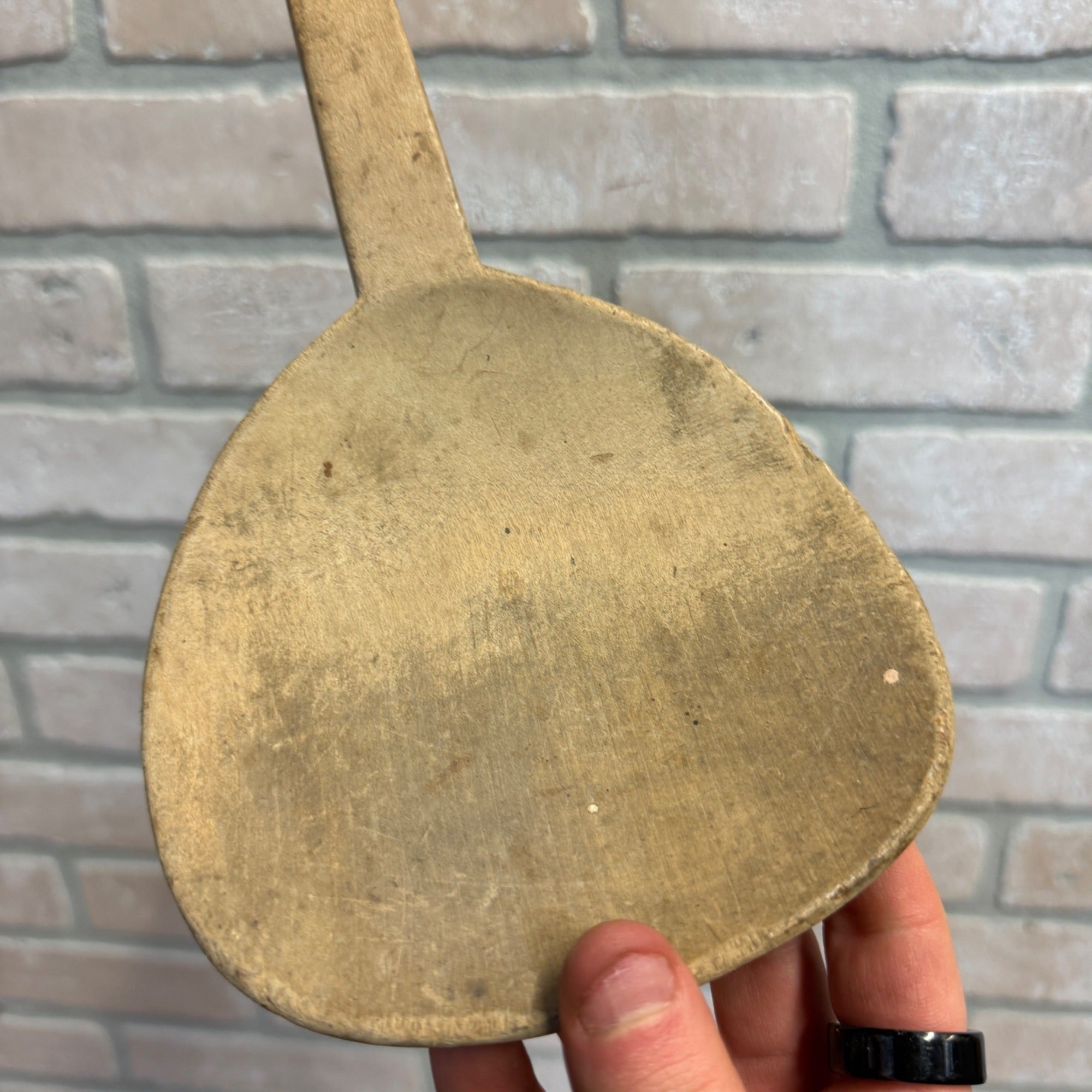 Antique Primitive 19th c. Wooden Carved Butter Paddle Scoop Kitchen Farmhouse