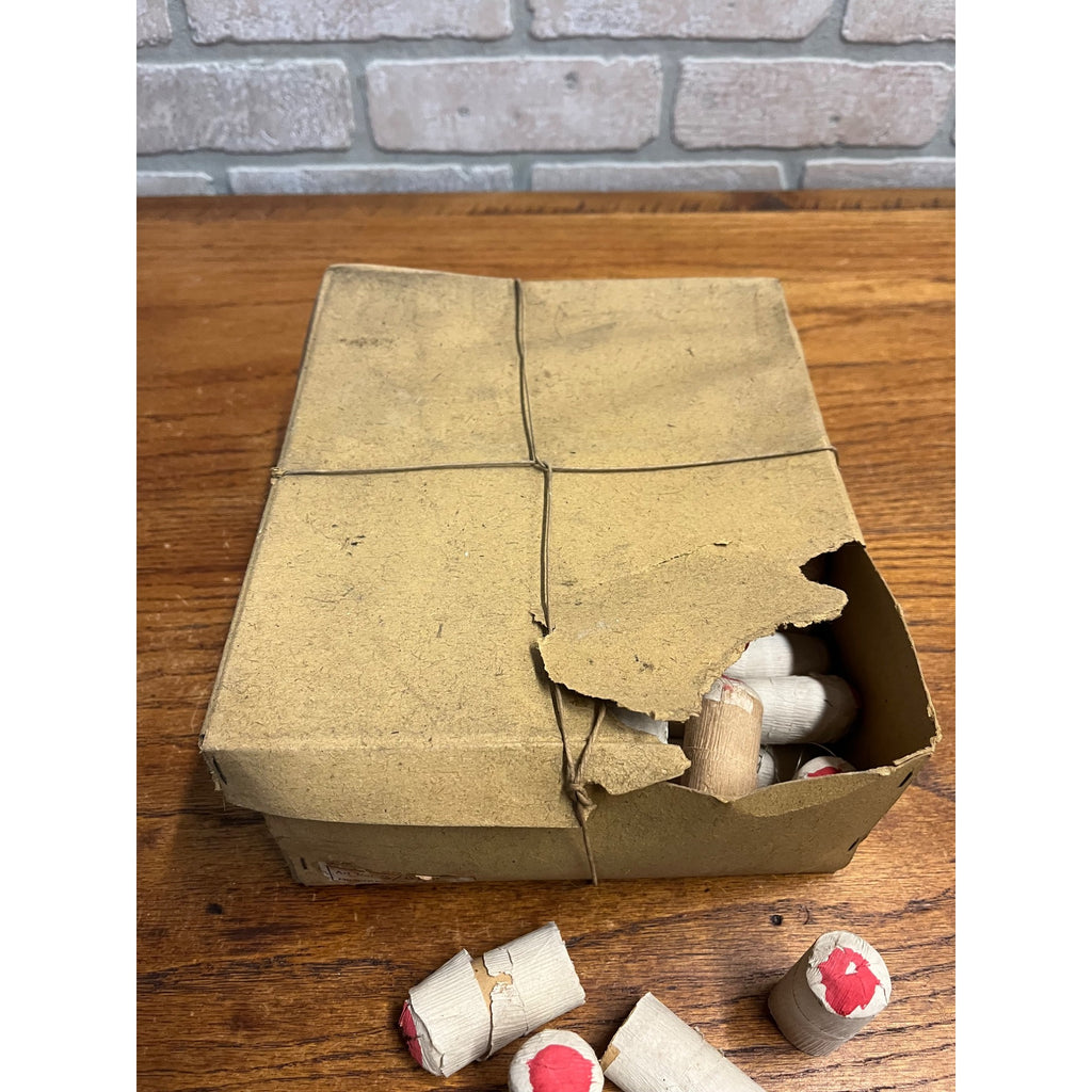 Vintage 1950s NOS Box Gag Novelty Prank Gifts Bandaged Finger Spring Toys Japan