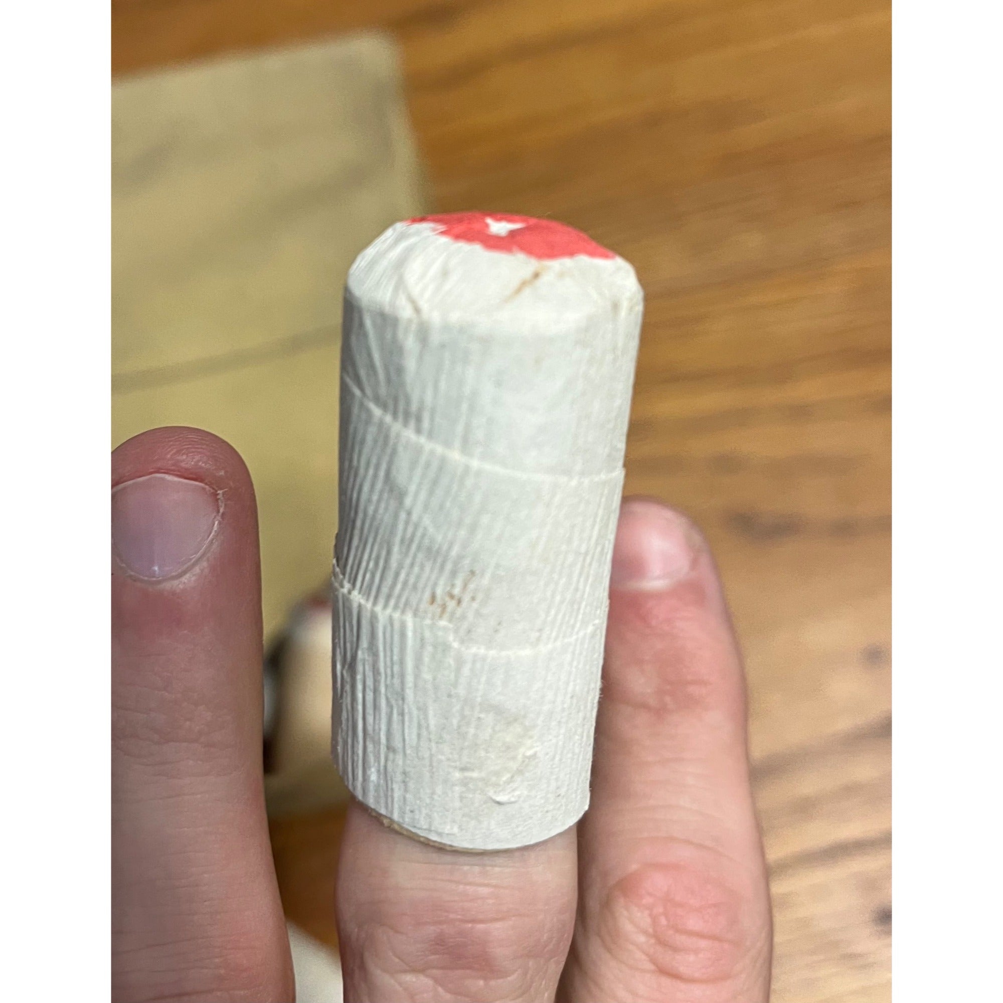 Vintage 1950s NOS Box Gag Novelty Prank Gifts Bandaged Finger Spring Toys Japan