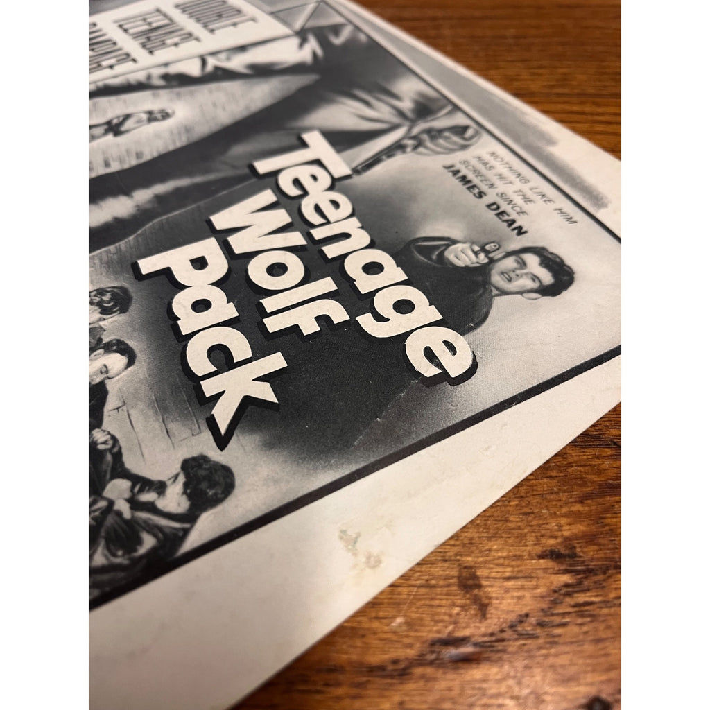 Teenage Bad Girl/teenage Wolf Pack Pressbook '57 Sins & Sinsations of Crazed Delinquents