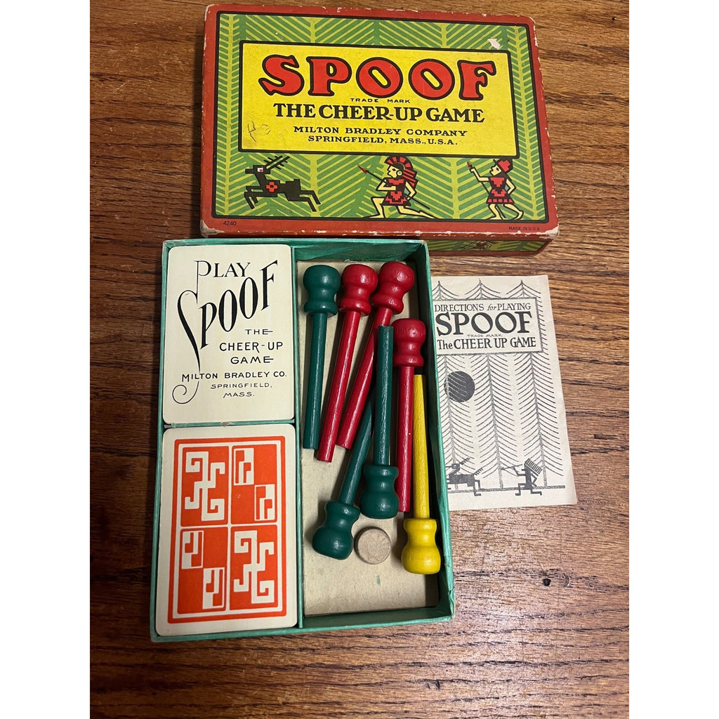 Vintage Spoof The Cheer-Up Game Milton Bradley Company Springfield, Massachusetts Complete