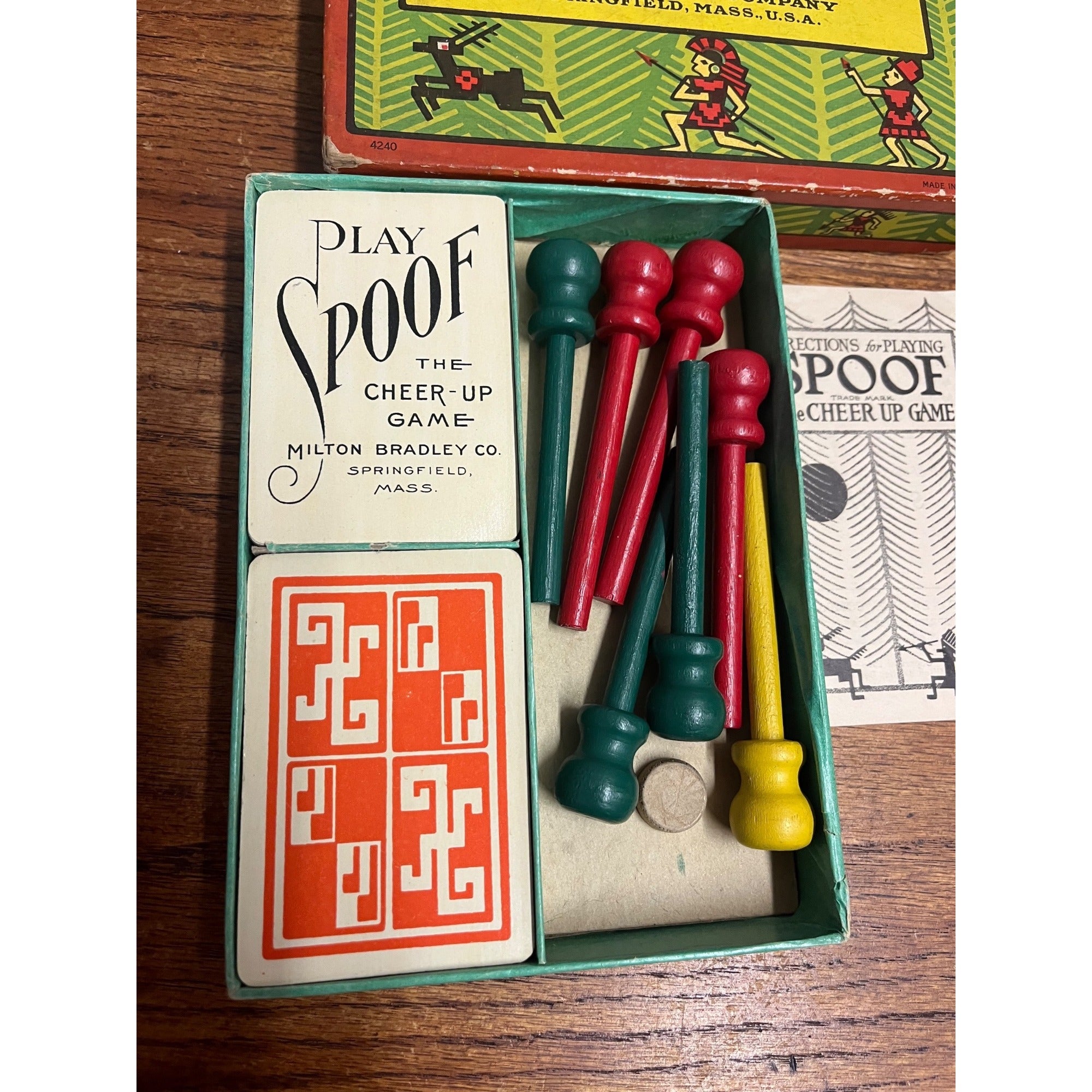 Vintage Spoof The Cheer-Up Game Milton Bradley Company Springfield, Massachusetts Complete