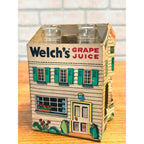 Vintage Howdy Doody 1953 Welch's Grape Juice 4 Bottles with Carrier Rare TV Show