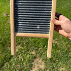 Vintage Zing King No. 703 Lingerie Washboard By National Washboard Co. Wood Laundry Tool