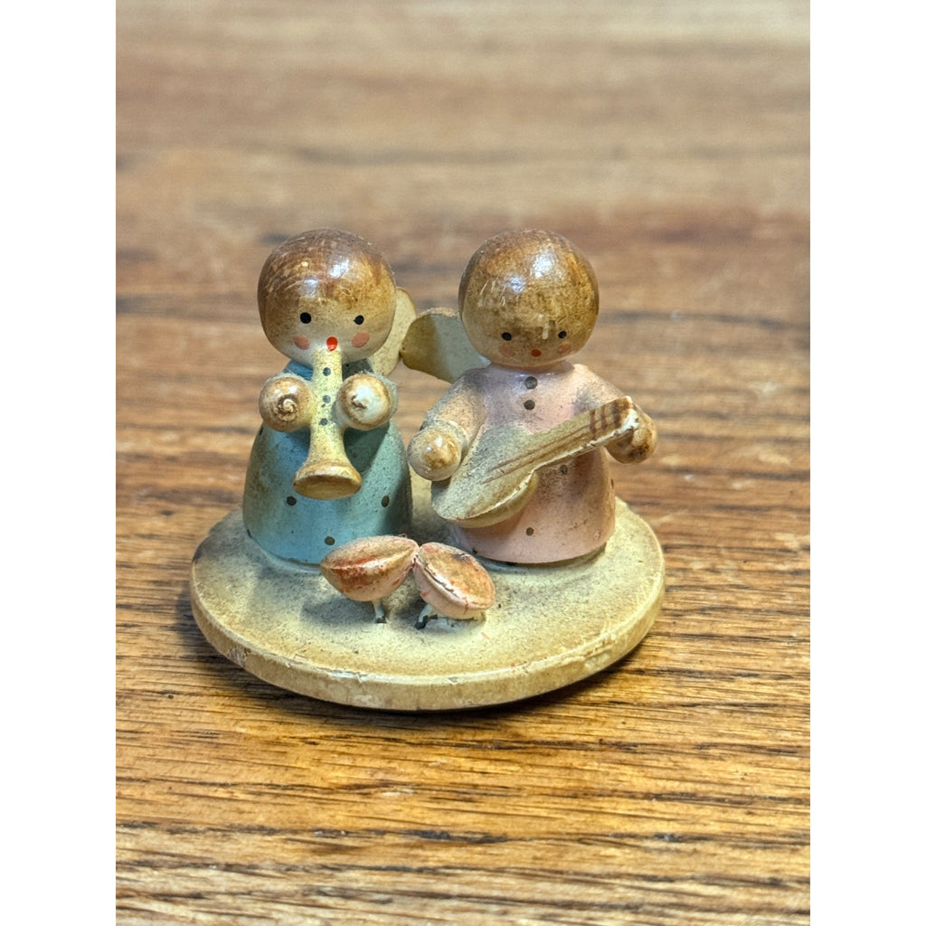 Vintage German Erzgebirge Merry Go Round Carousel & Wooden Novelties