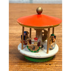 Vintage German Erzgebirge Merry Go Round Carousel & Wooden Novelties