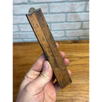 Vintage STANLEY Rule & Level Co. Boxwood & Brass Folding Ruler No. 68. (24")