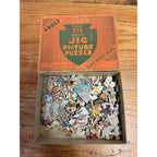 Antique 1930s A Hunt We Will Adult Whitman Jigsaw Jig Puzzle Game Picture