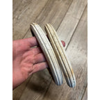 Antique Vintage Baby Buggy Carriage Hard White Rubber Wheels Tires 7.5" Dia