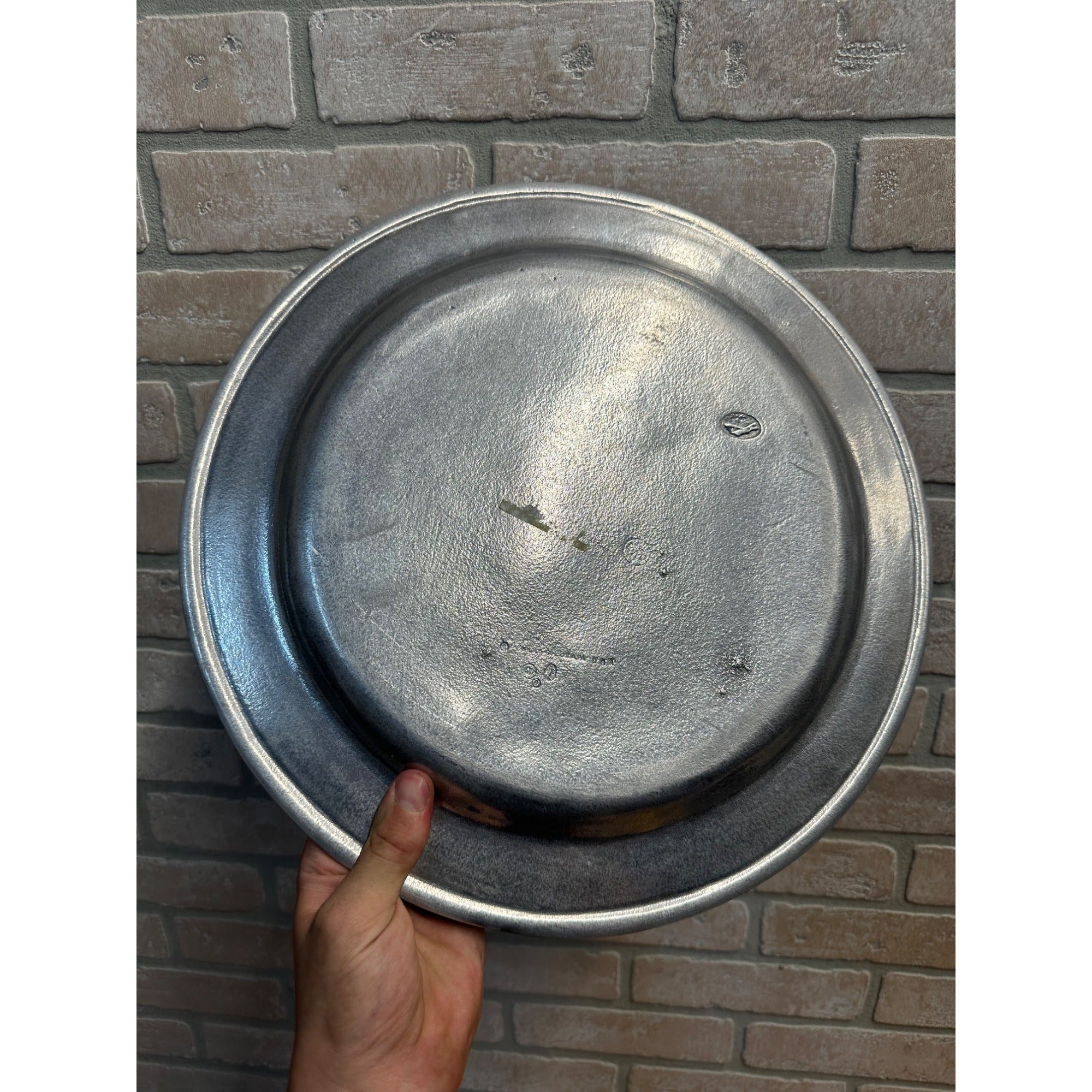 Vintage Wilton Pewter Serving Tray Platter 14.25" Round PA