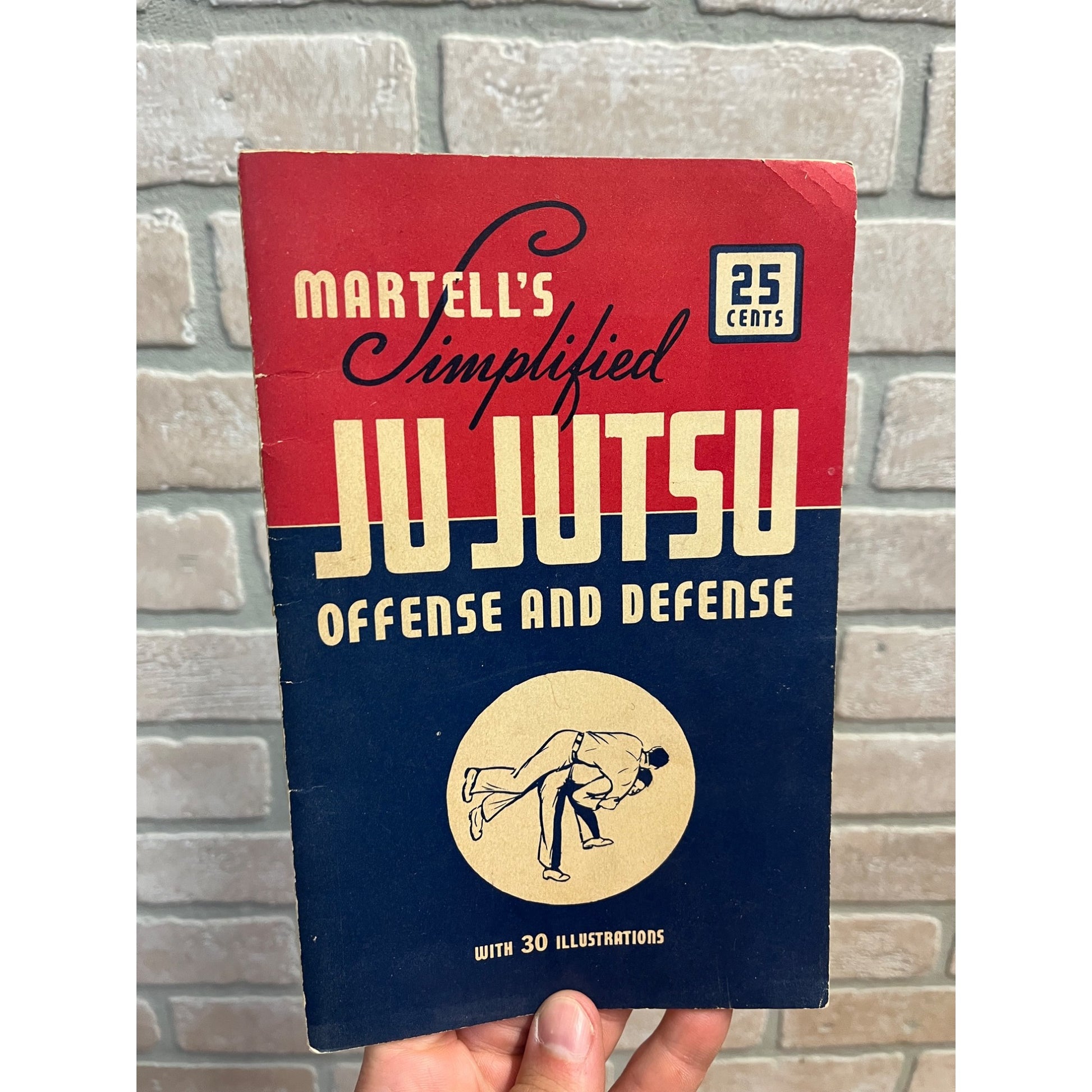 1942 Martell's Simplified Ju Jutsu 30 Illustrations Jules Martell WW2 Jiu-Jitsu