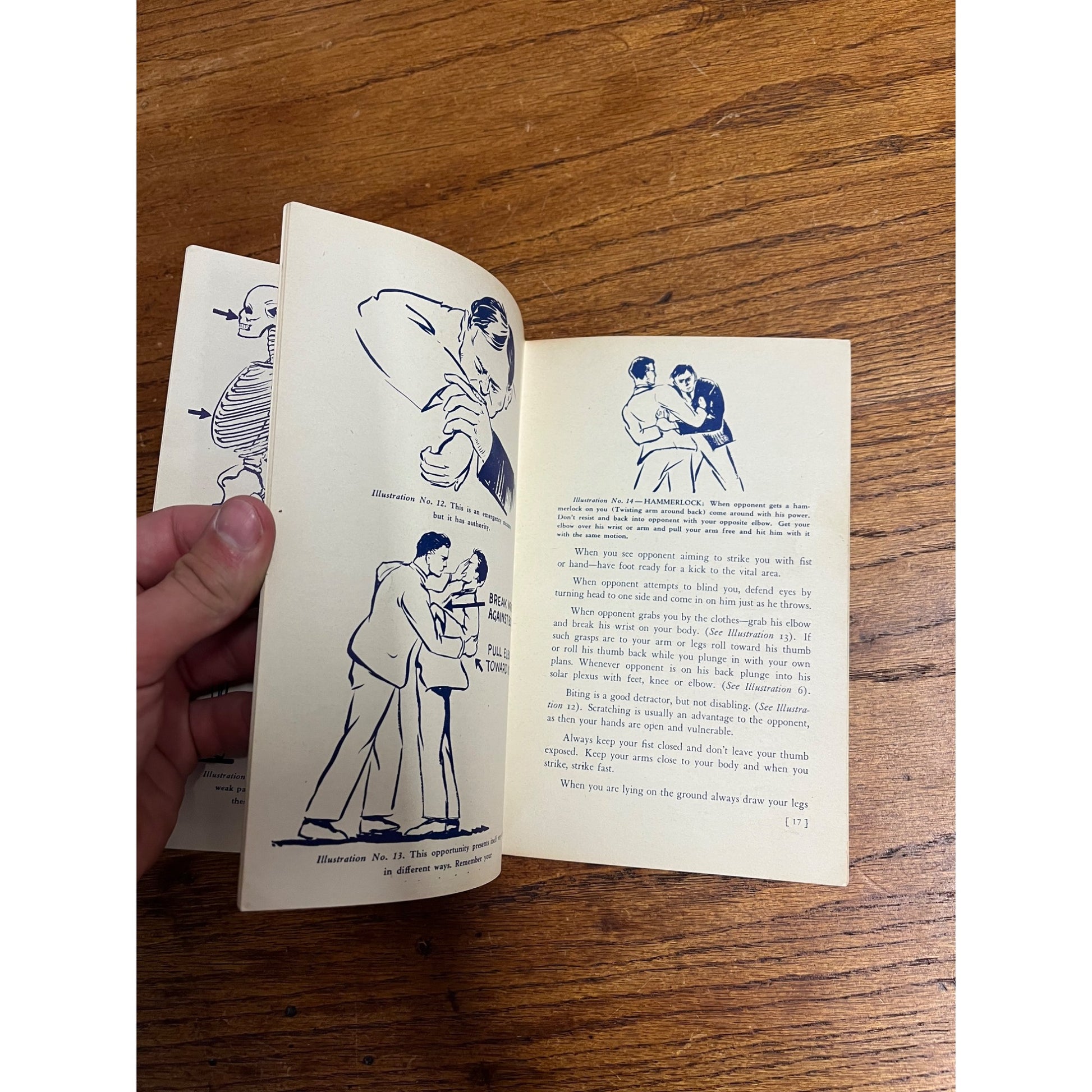 1942 Martell's Simplified Ju Jutsu 30 Illustrations Jules Martell WW2 Jiu-Jitsu