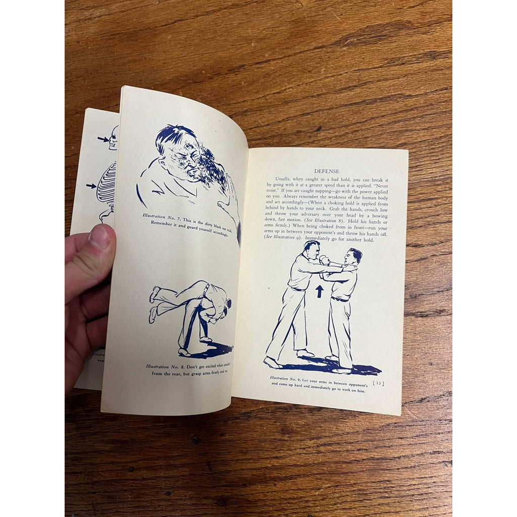 1942 Martell's Simplified Ju Jutsu 30 Illustrations Jules Martell WW2 Jiu-Jitsu