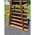 Antique 1900s Country Store Paper Bag Holder Rack General Store 12-Tier Shelf