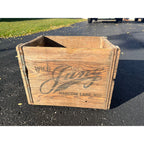 Vintage Wooden Crate Jung Beverages Random Lake Wisconsin Beer Brewing