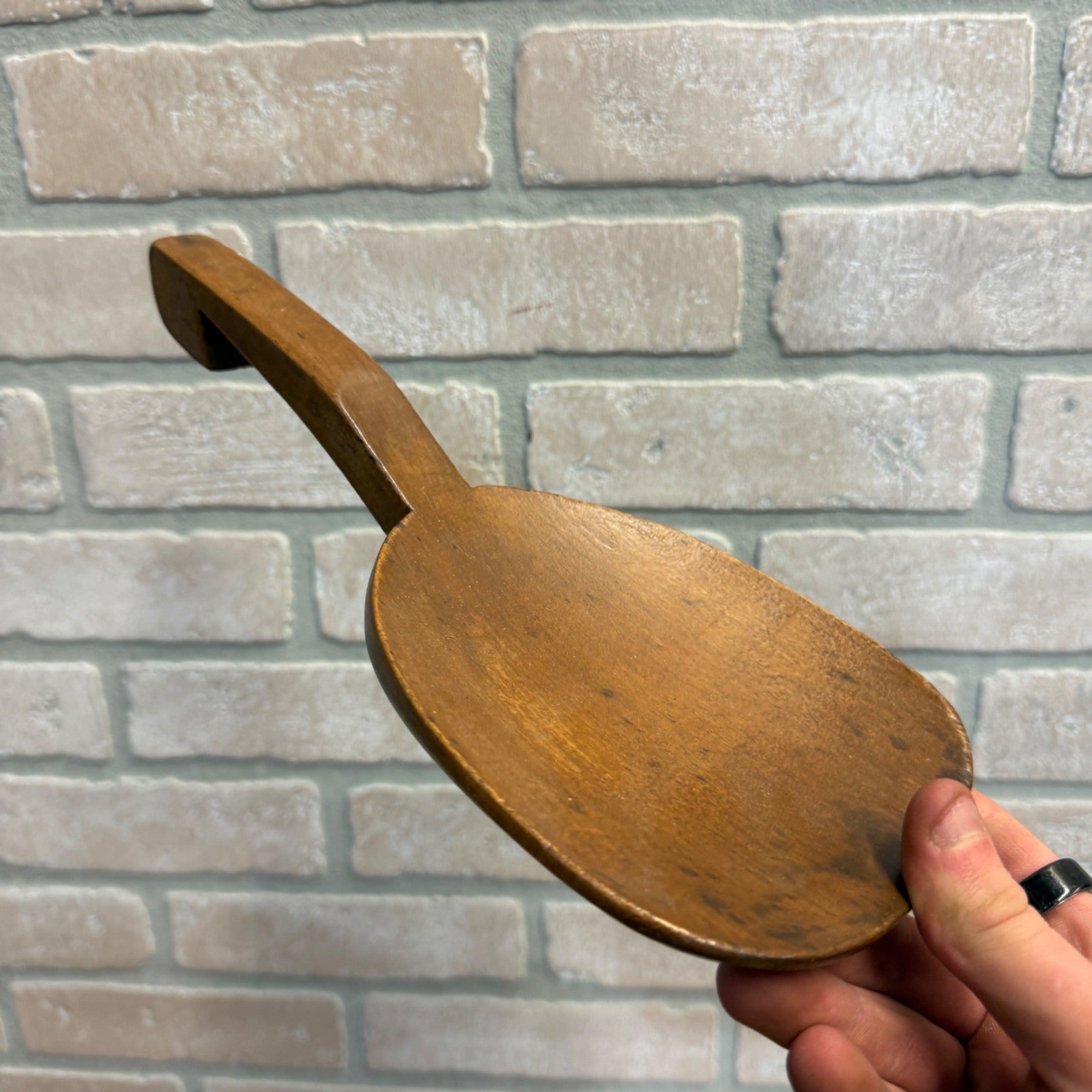 Antique Primitive 19th c. Wooden Carved Butter Paddle Scoop Kitchen Farmhouse