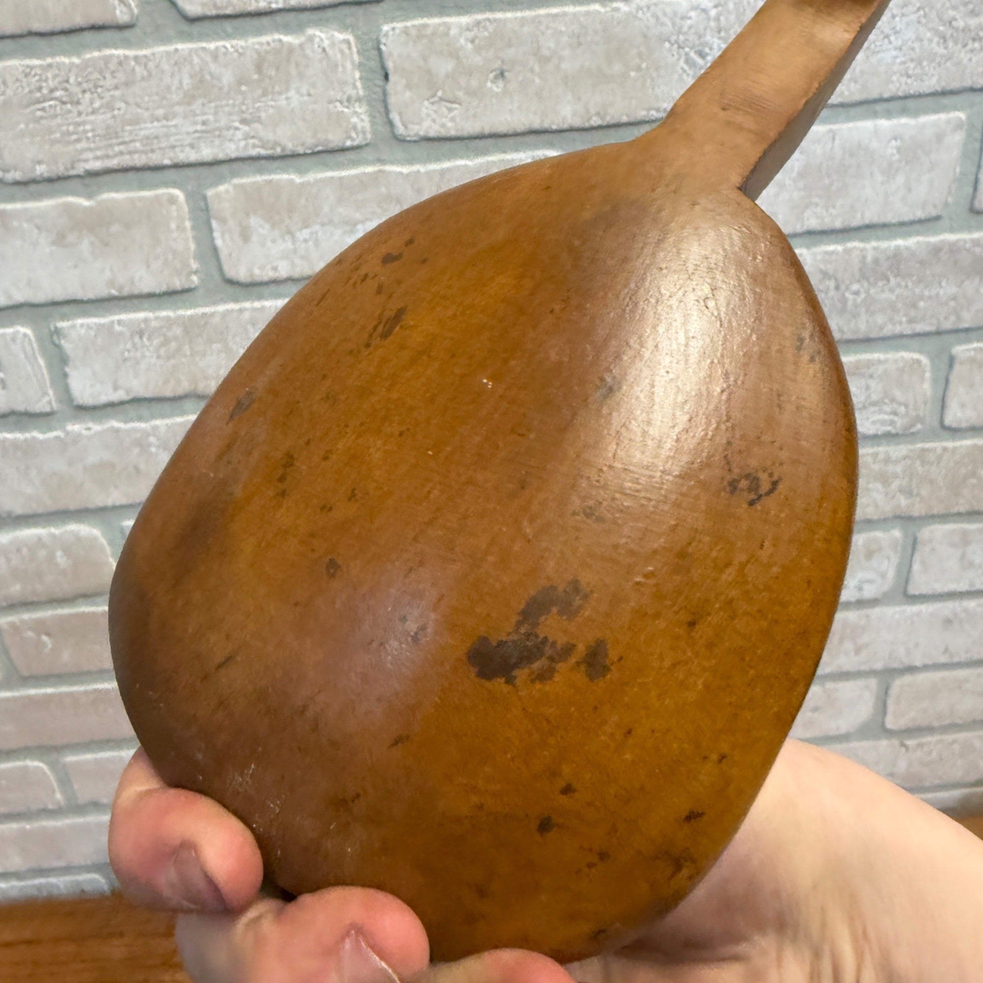 Antique Primitive 19th c. Wooden Carved Butter Paddle Scoop Kitchen Farmhouse