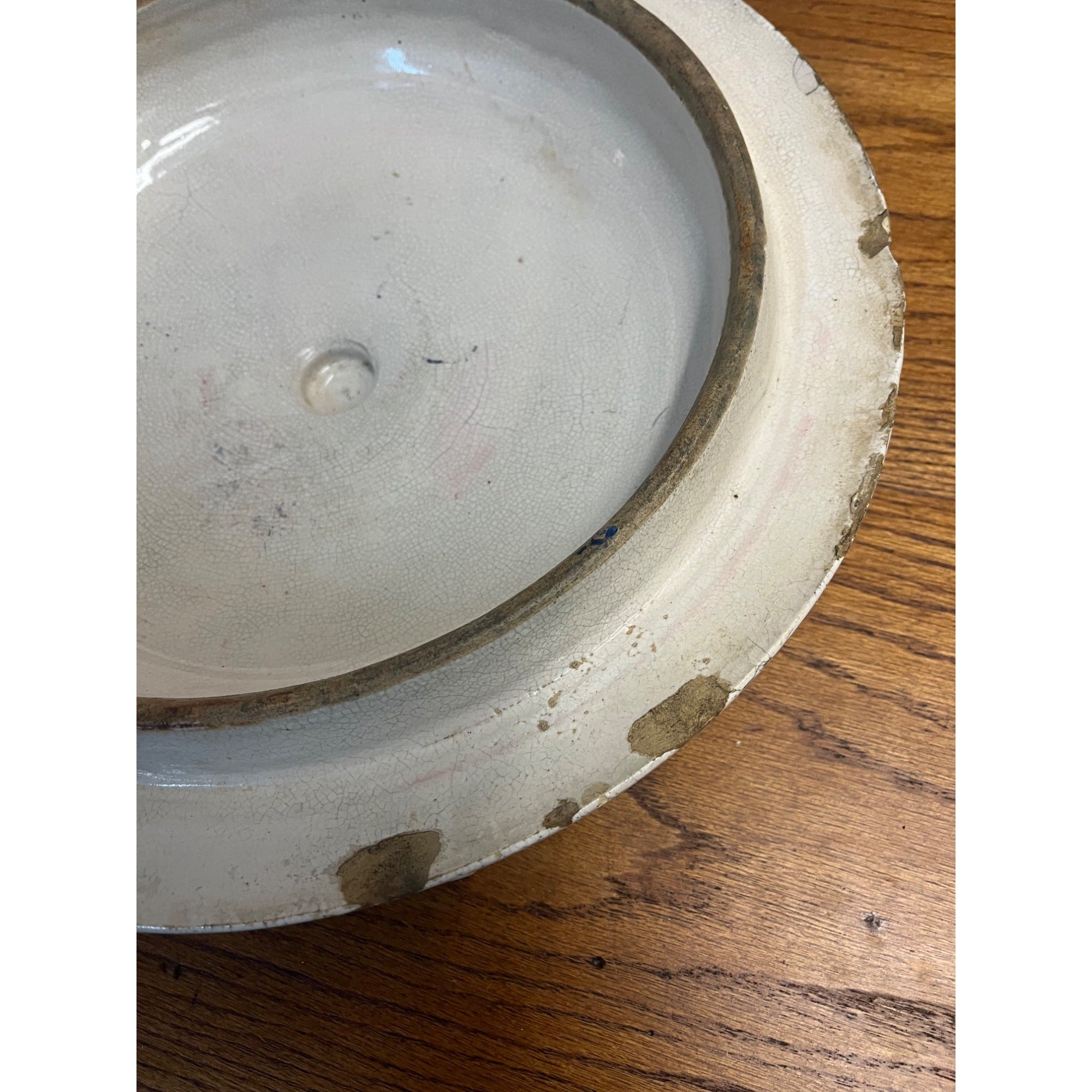 Vintage 10 Gallon Stoneware Red Wing Crock Lid