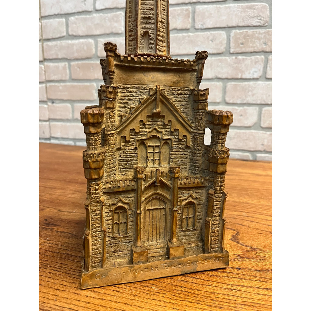 Vintage Double Springs Chicago Water Tower Whiskey Bourbon Decanter 16" EMPTY