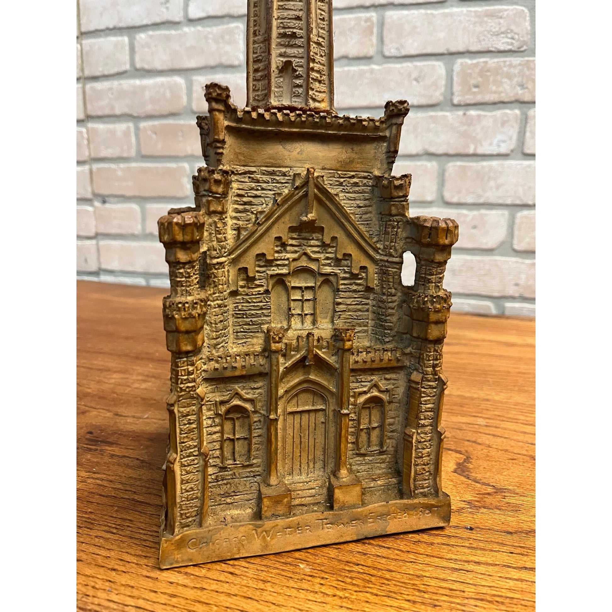 Vintage Double Springs Chicago Water Tower Whiskey Bourbon Decanter 16" EMPTY