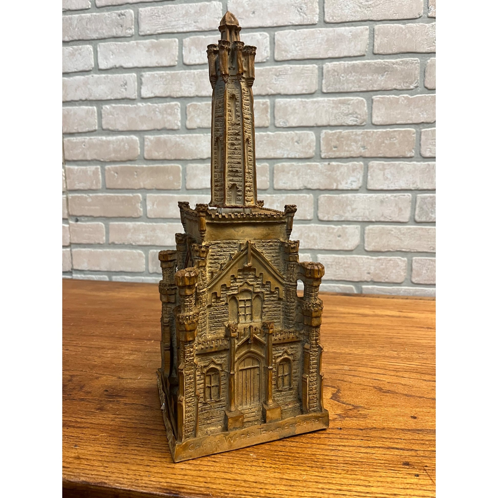 Vintage Double Springs Chicago Water Tower Whiskey Bourbon Decanter 16" EMPTY