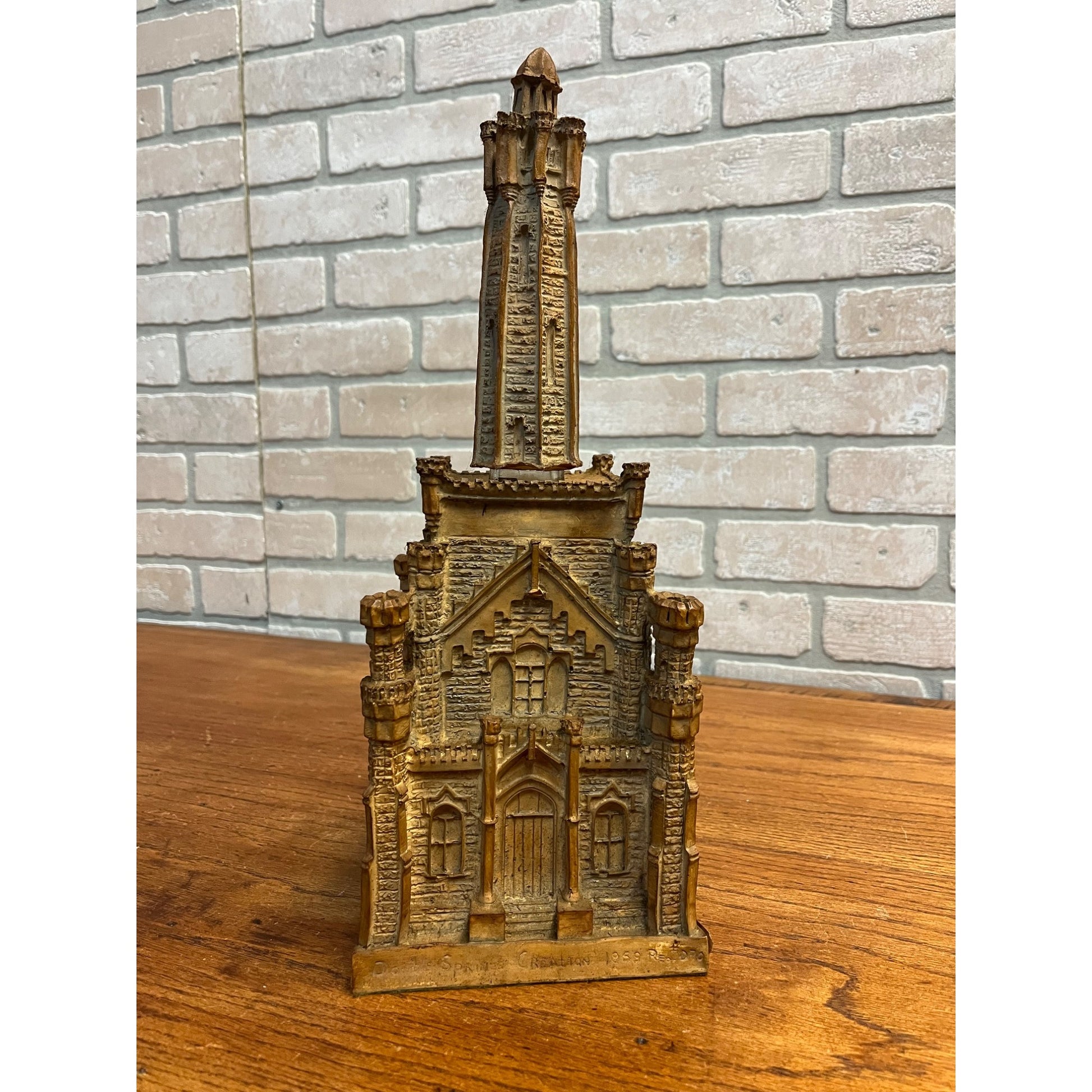 Vintage Double Springs Chicago Water Tower Whiskey Bourbon Decanter 16" EMPTY