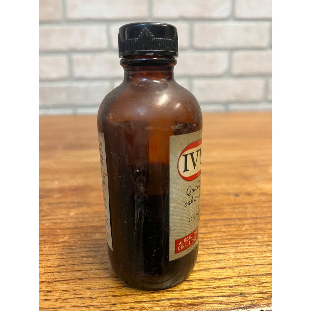 Vintage IVY DRY Pharmacy Collectible Brown Bottle
