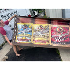 Huge 22ft Leinenkugels Beer Wisconsin 1990s-2000s Banner Sign