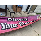 Huge 22ft Leinenkugels Beer Wisconsin 1990s-2000s Banner Sign