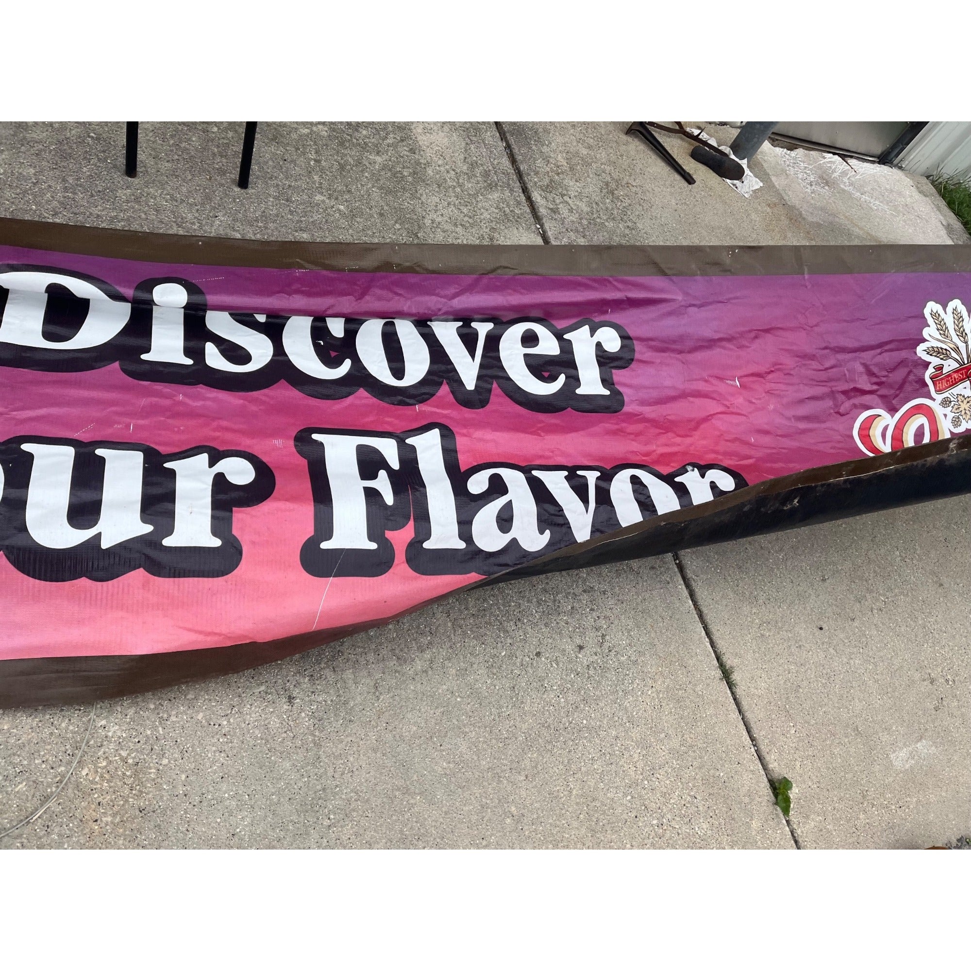 Huge 22ft Leinenkugels Beer Wisconsin 1990s-2000s Banner Sign