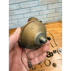 Vintage Lamps & Light Fixture Parts Lot Benjamin Double Socket, Collars, Plugs +