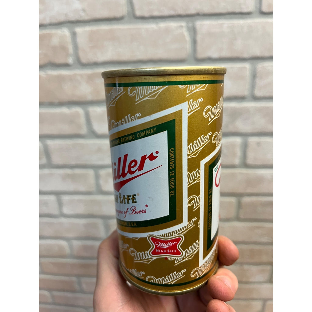 Miller High Life 12 Oz Straight Steel Pull Tab Beer Can Milwaukee Virginia