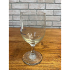 Vintage Hamm's Beer Stemmed Glass Land of Sky Blue Water 6"