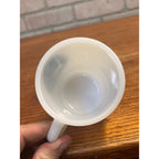Vintage Galaxy Oven Milk Glass Small Mug NSS Speleological Cave Diving Scuba