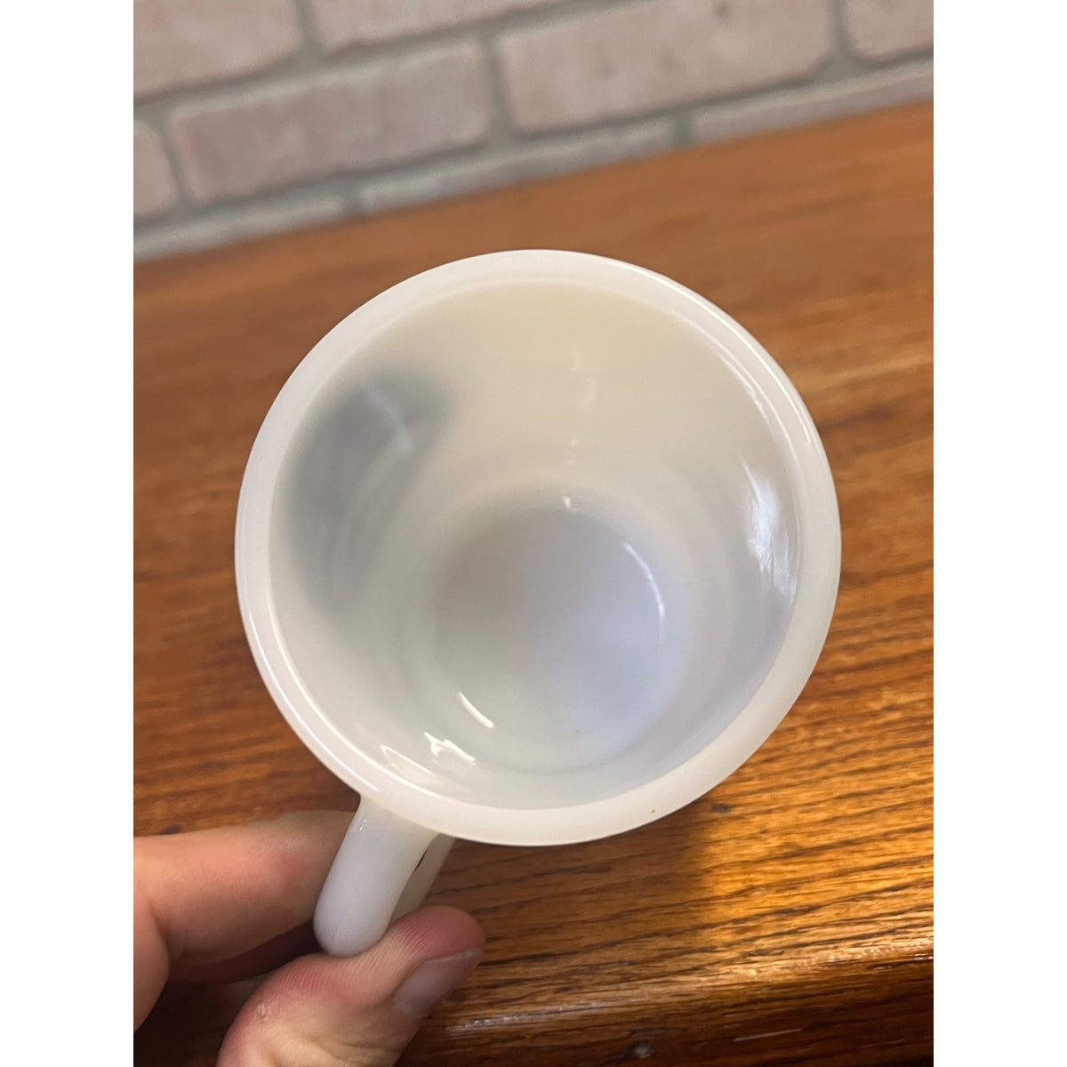 Vintage Galaxy Oven Milk Glass Small Mug NSS Speleological Cave Diving Scuba