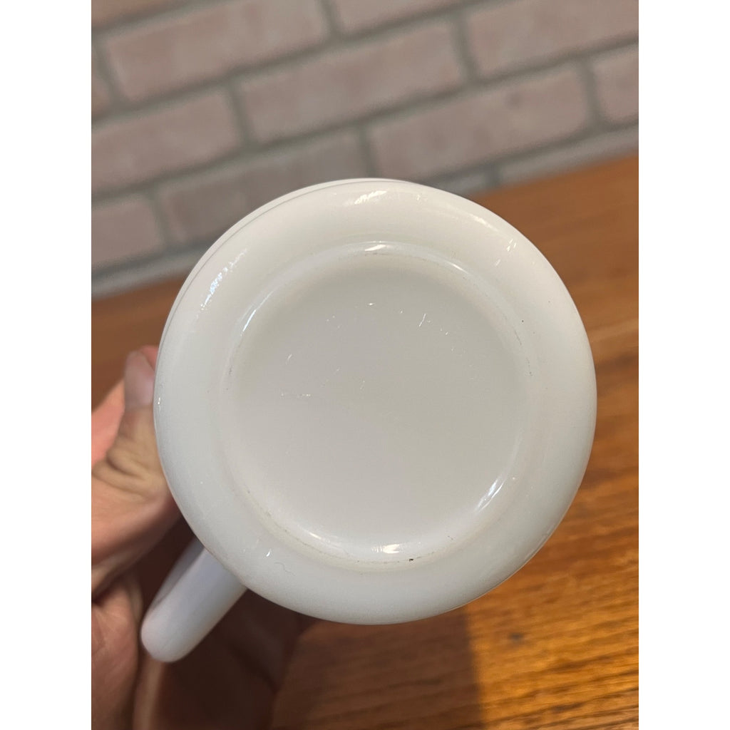 Vintage Galaxy Oven Milk Glass Small Mug NSS Speleological Cave Diving Scuba
