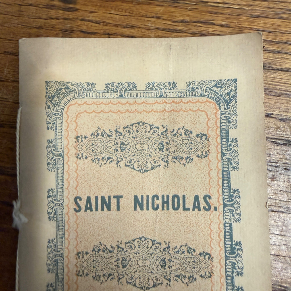 A Visit from Saint Nicholas Santa Claus Book 1849 Reproduction New York Library Christmas
